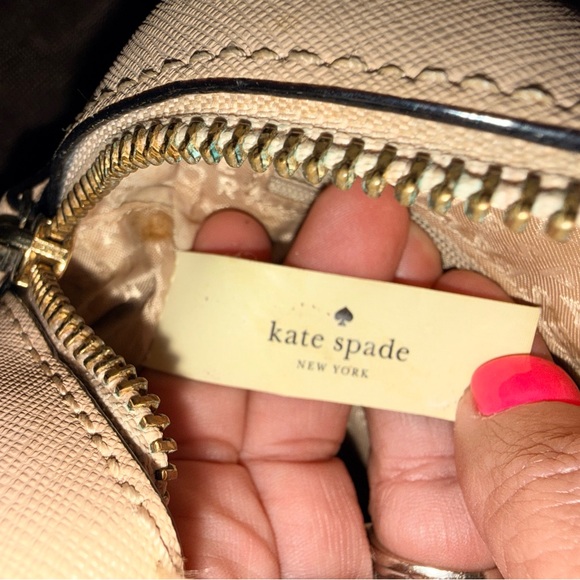 Kate Spade Newbury Lane Cammie crossbody nude purse Saffiano leather dust bag - Picture 12 of 16